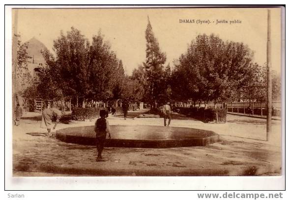 SYRIE , Damas , Jardin public