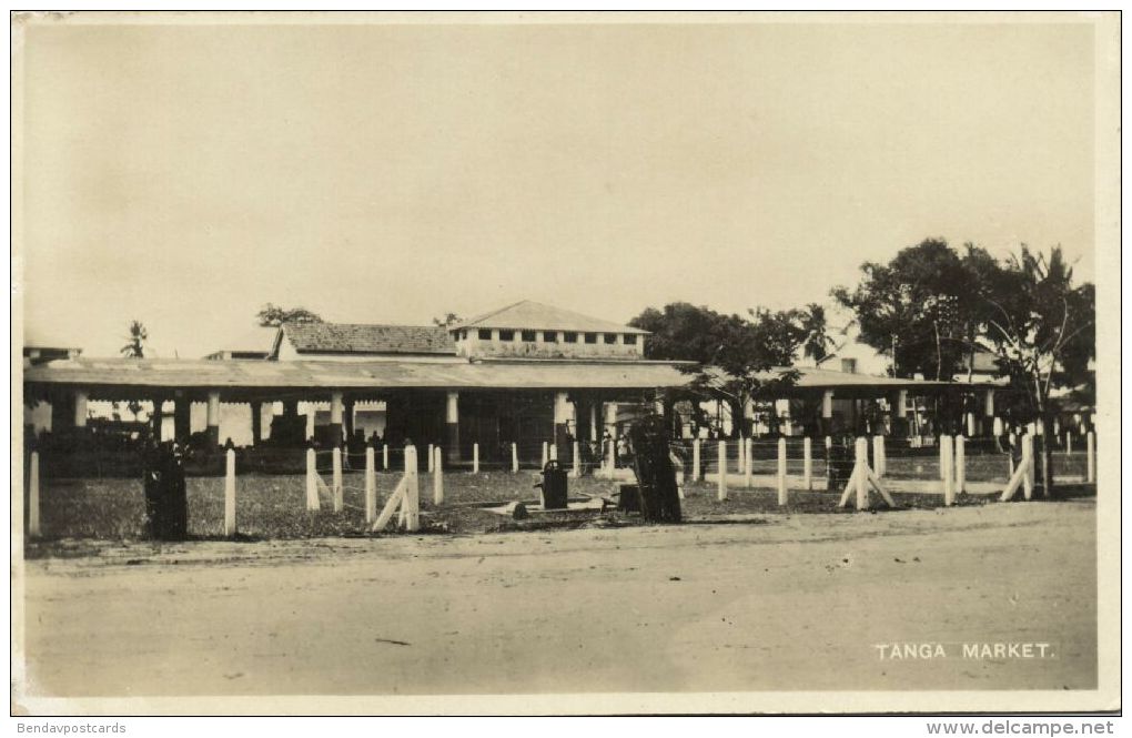 tanzania, TANGA, Market Place (1930s) RPPC