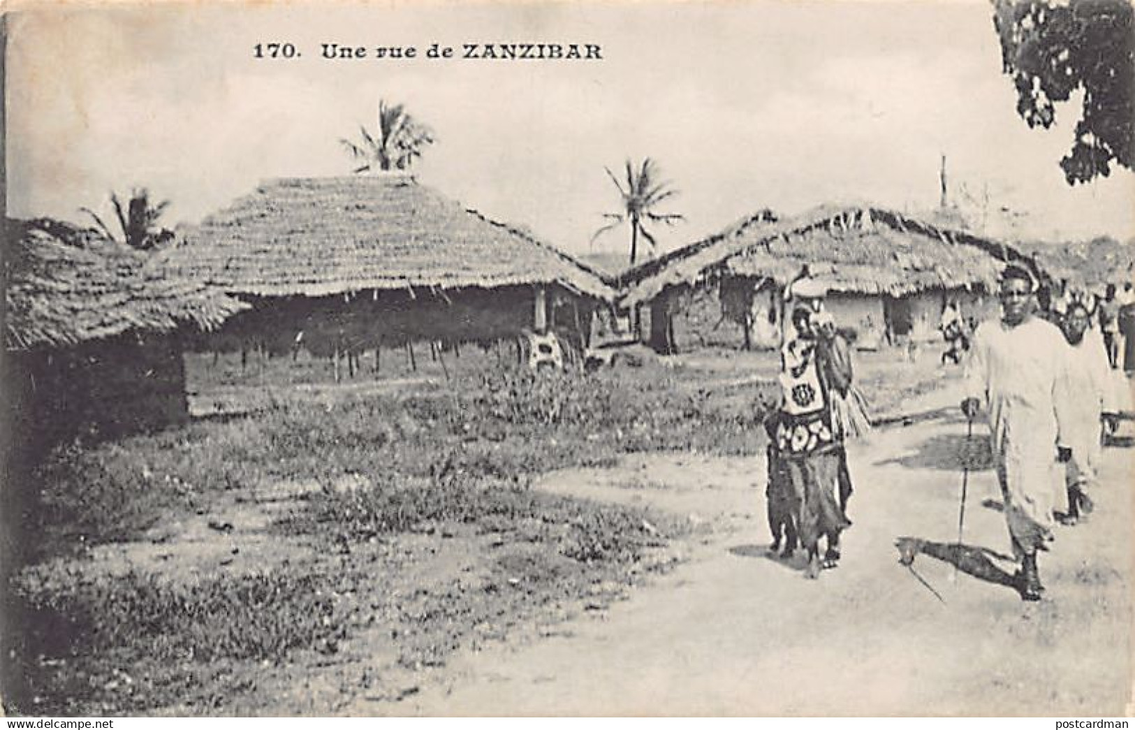 Tanzania - ZANZIBAR - A street - Publ. Messageries Maritimes 170