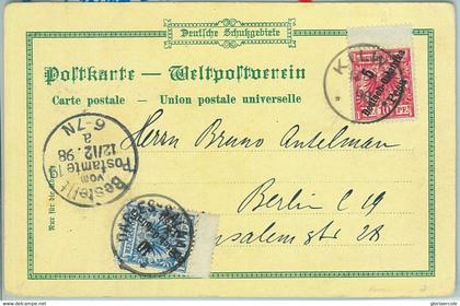 67400 - GERMAN EAST AFRICA Tanzania - Postal History: Gruss POSTCARD  1898