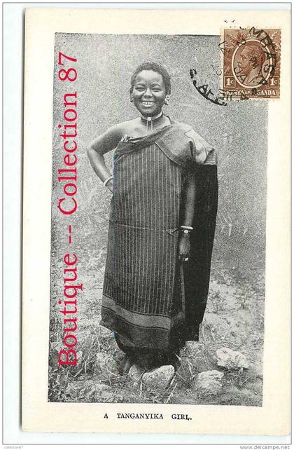 TANGANYIKA  GIRL - JEUNE FILLE - TANZANIE - TANZANIA - DOS VISIBLE