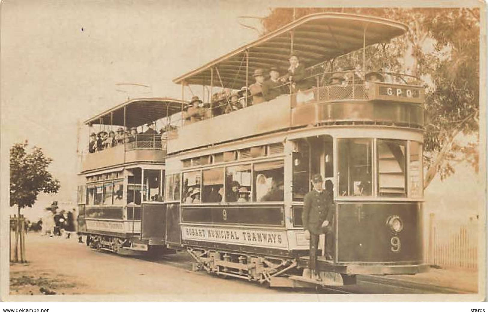 Tasmania - HOBART - Tramways double étage - Hobart Municipal Tramways