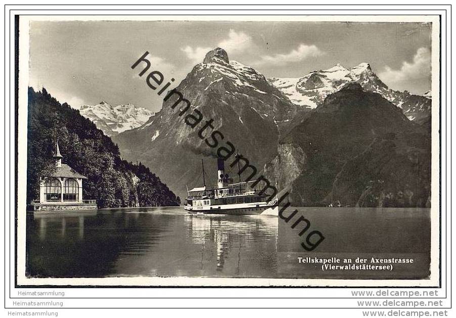 Tellskapelle - Dampfer Schiller - Vierwaldstättersee - Foto-AK