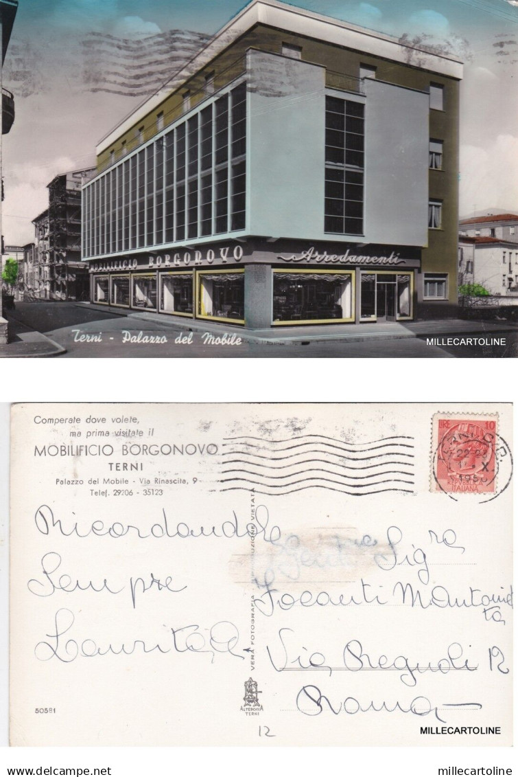 # TERNI: PALAZZO DEL MOBILE  (mobilificio Borgonovo)  1956