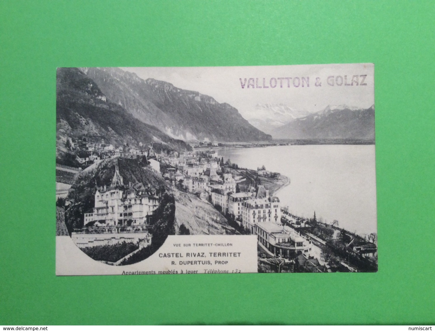 Territêt Chillon Suisse Castel Rivaz Valloton et Golaz appartements à louer