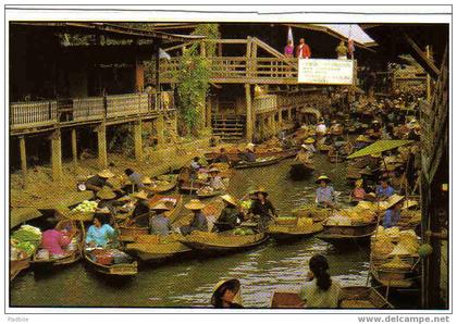 Carte Postale Asie Thailande  Damnersaduak loating Market Rajburi Province Thailand