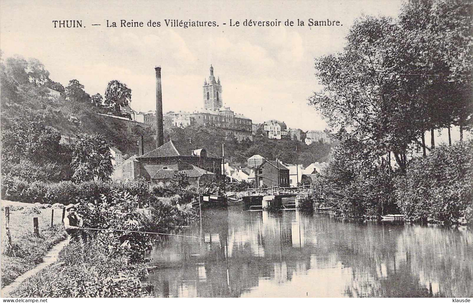 Thuin - La Reine des Villegiatures-Le Deversoire de la Sambre blanc