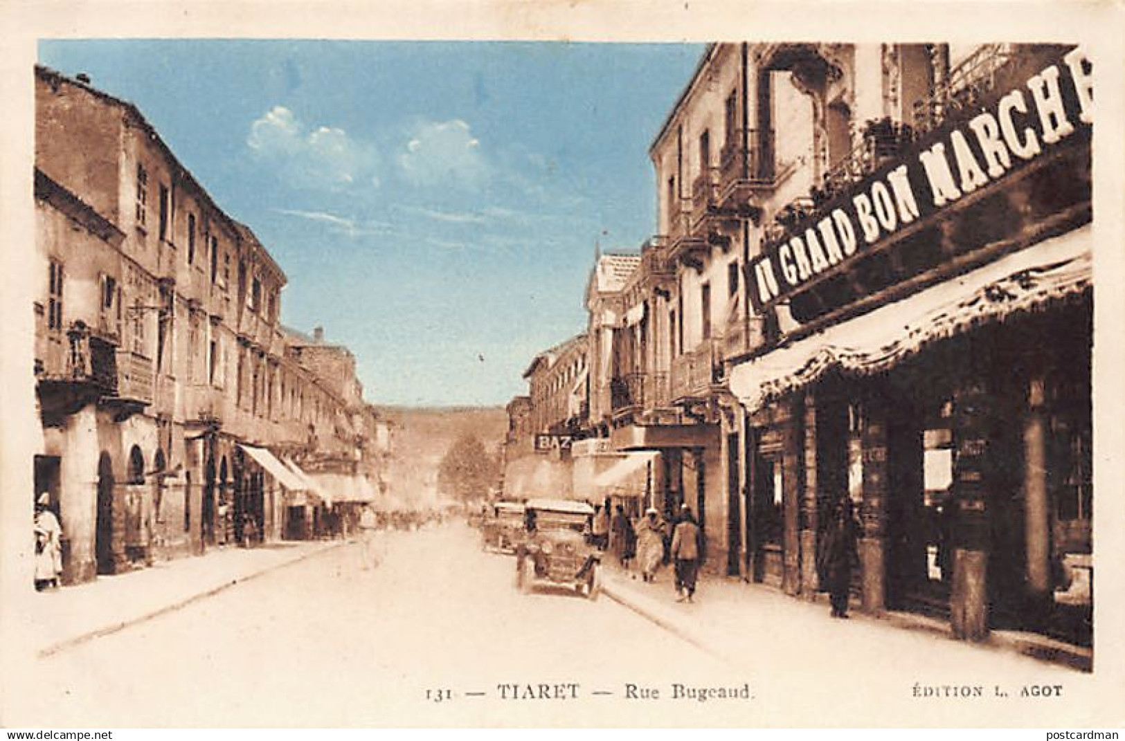 TIARET - Rue Bugeaud - Au Grand Bon Marché