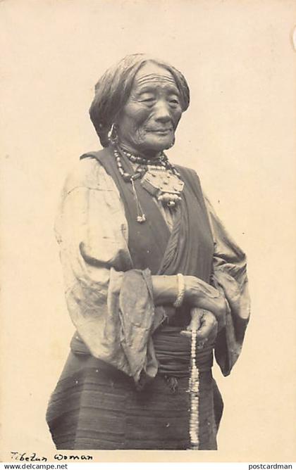 Tibet - Tibetan woman - REAL PHOTO