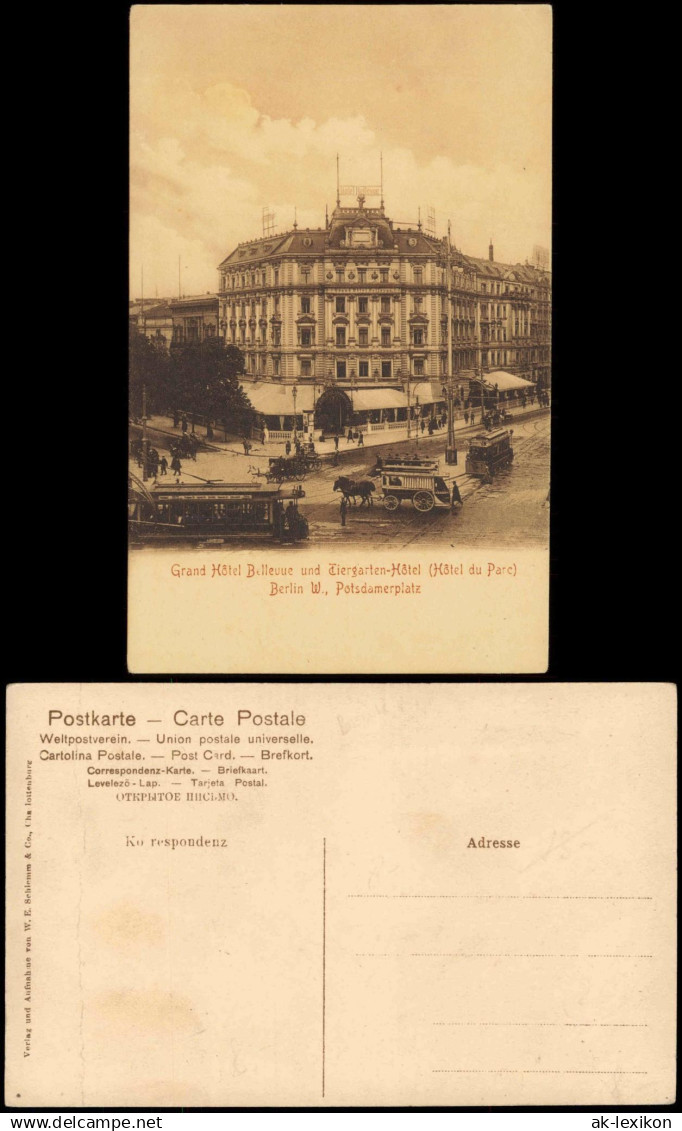 Tiergarten-Berlin Grand Hôtel Bellevue und Tiergarten-Hôtel 1911