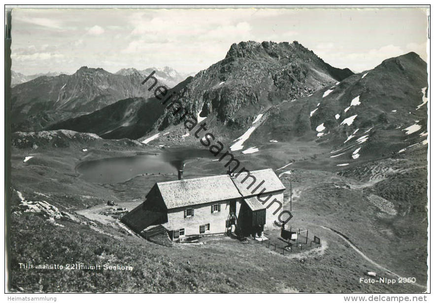 Tilisunahütte - Foto-Ansichtskarte - Verlag J. Nipp Lustenau