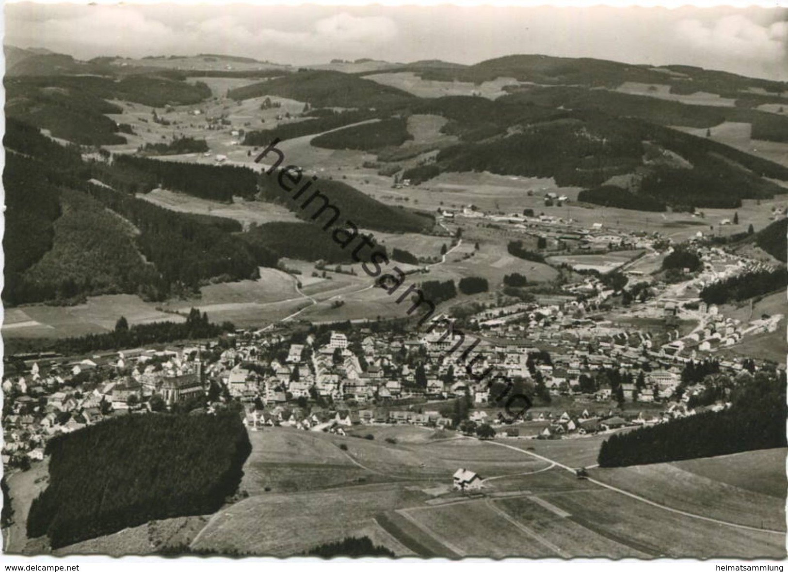 Titisee-Neustadt - Luftbild - Foto-AK Grossformat 60er Jahre - Verlag Franckh Stuttgart