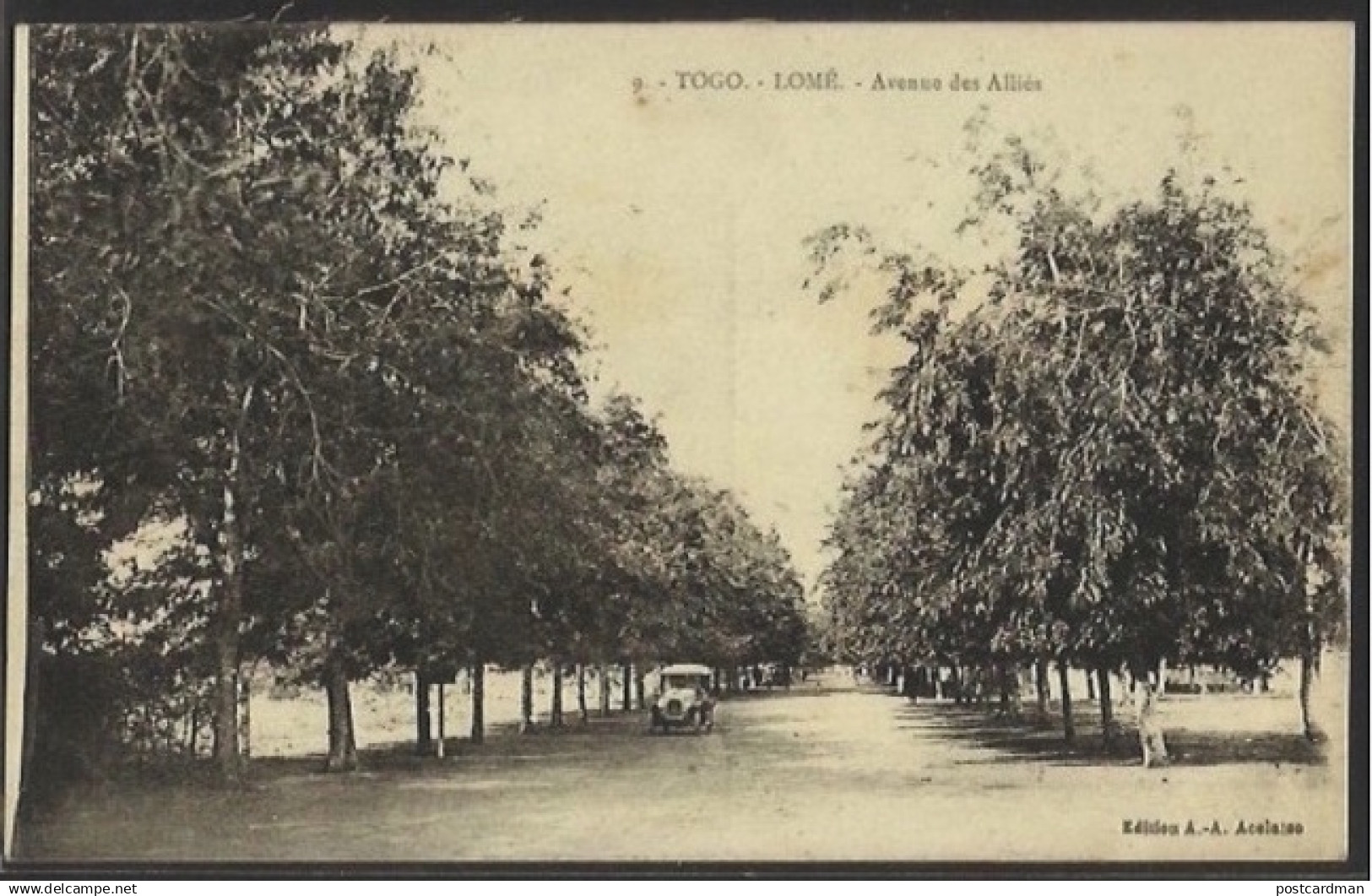 TOGO - Lomé - Avenue des Alliés. Published by A. Accolatse - 9