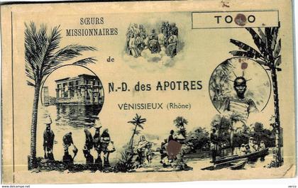 Carte Postale Ancienne de :TOGO Soeurs Missionnaires de N.D des APOTRES VENISSIEUX