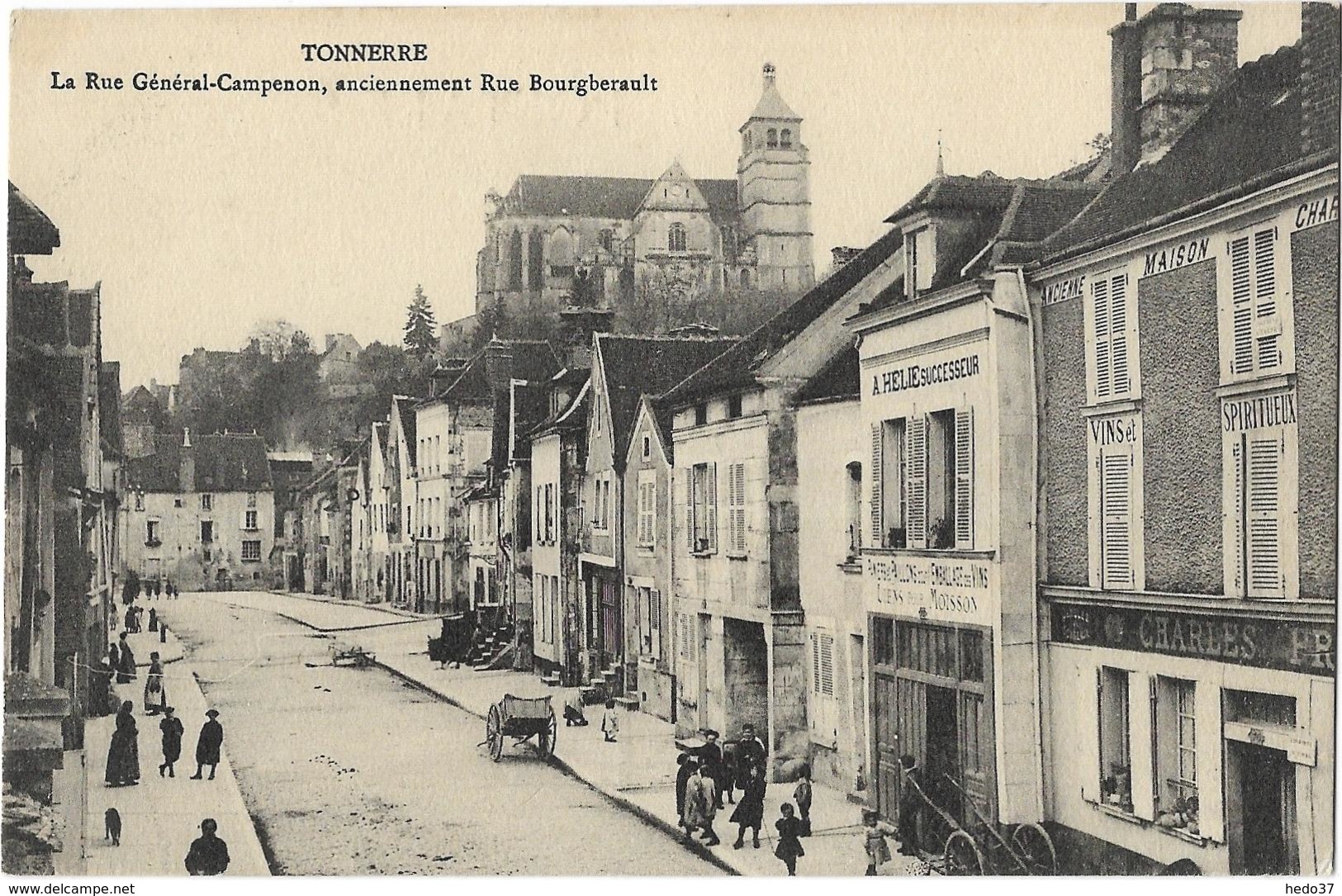 Tonnerre - La Rue Général-Campenon, anciennement Rue Bourgberault