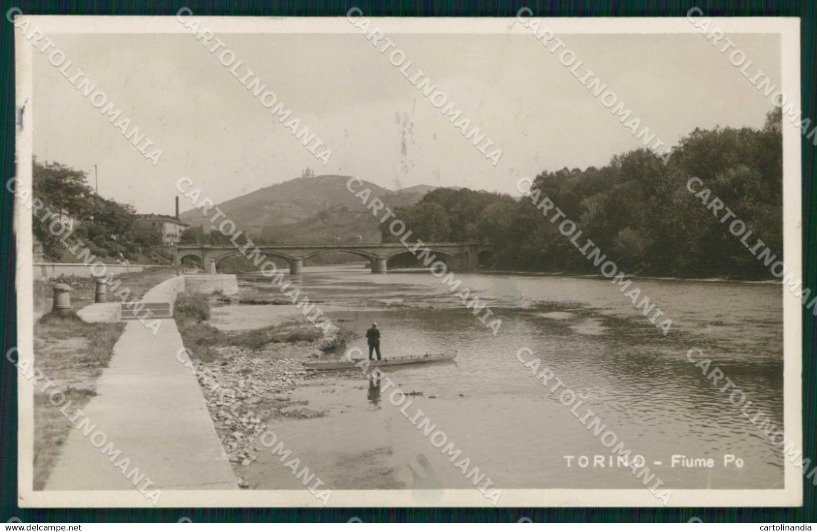 Torino Città Fiume Po Foto cartolina MZ9270