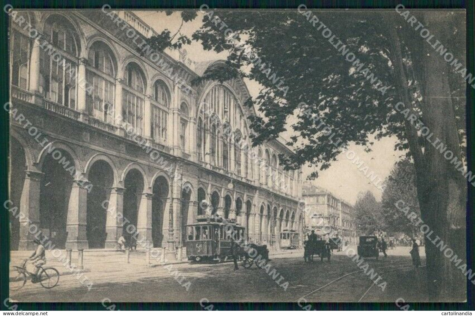 Torino Città Stazione Porta Nuova Tram cartolina MZ8498