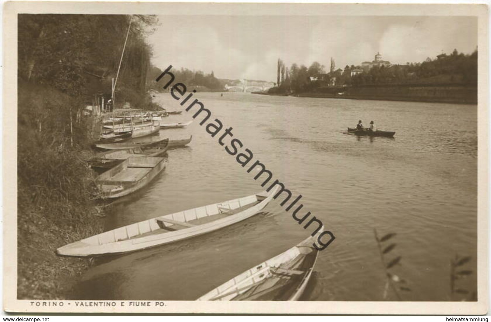 Torino - Valentino e Fiume Po - Foto-AK - vera Fotografia