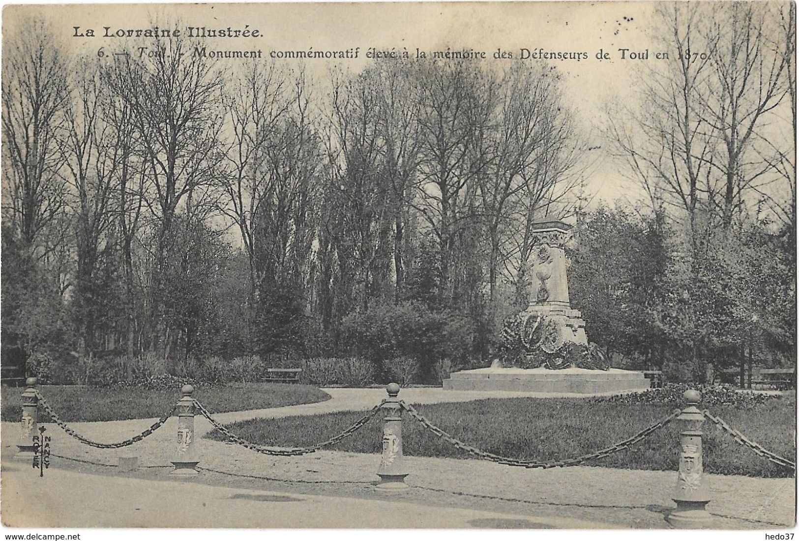 Toul - Monument commémoratif élevé à la mémoire des Défenseurs de Toul en 1870