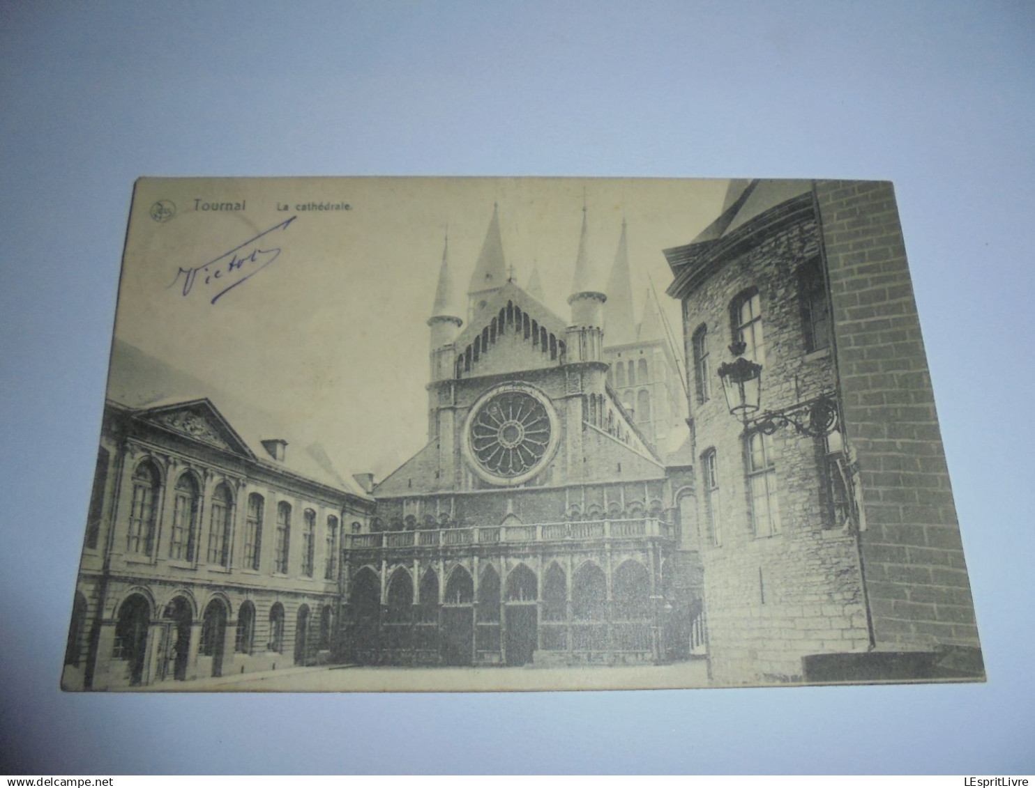 TOURNAI La Cathédrale Cachet Poste 1908 ? Doornik Carte Postale Card