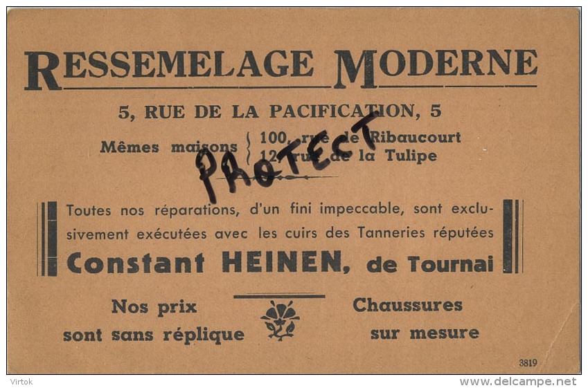 Tournai :  Ressemelage Moderne     ( 2 scan )