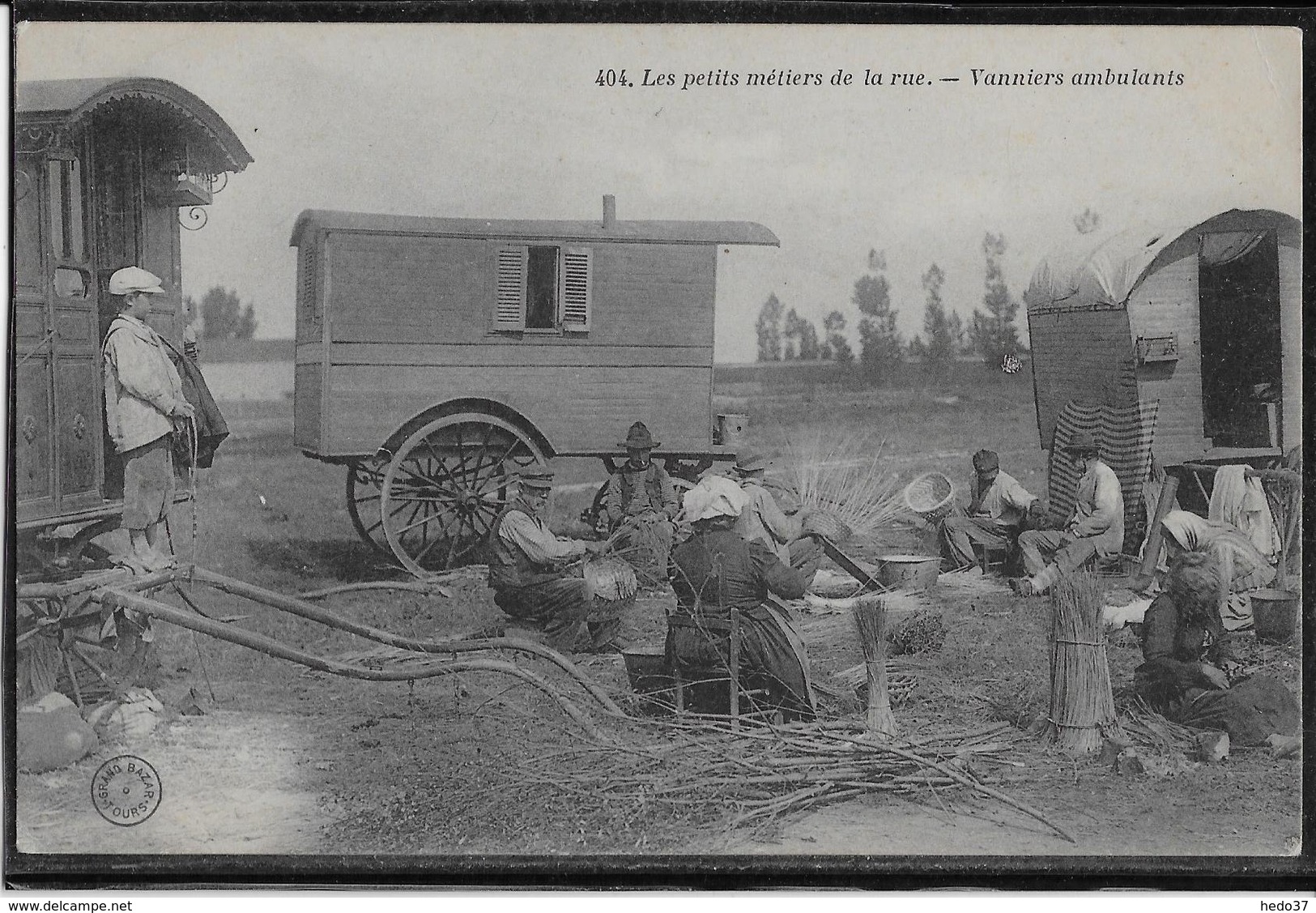 Tours - Les Petits Métiers de la Rue - Vanniers ambulants - Etat SUP