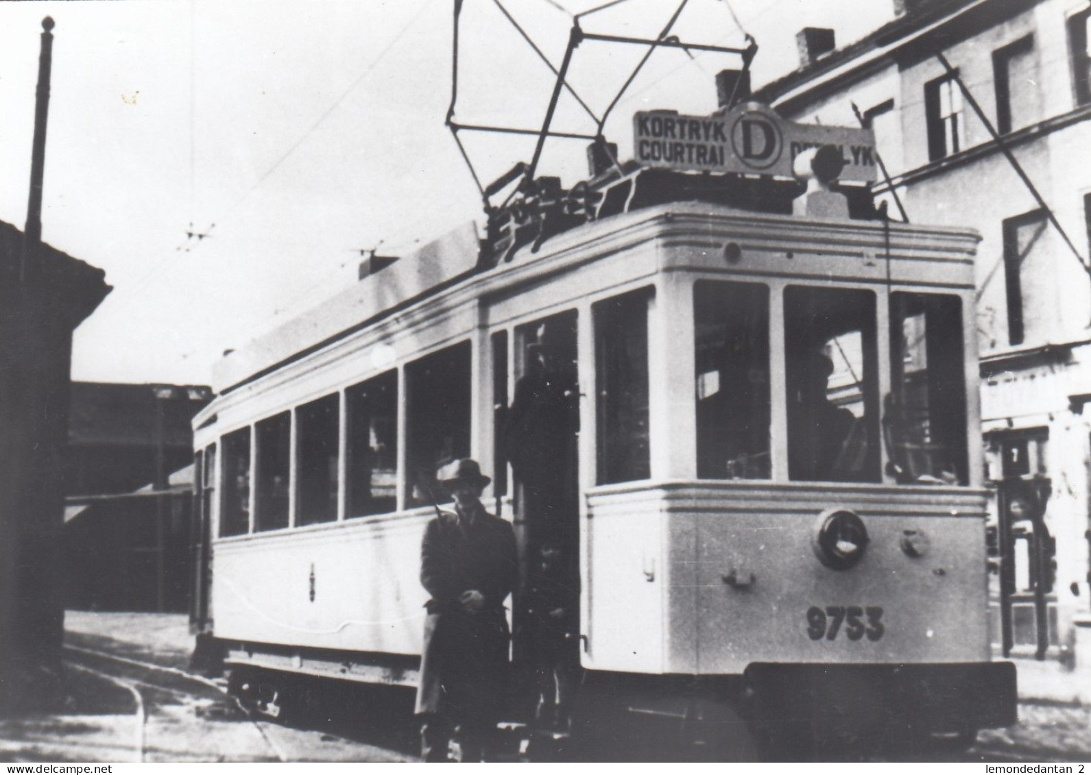 Tram 9753 Kortrijk - Deerlijk -  foto 12,5 x 8,5 cm (repro? auteur?)