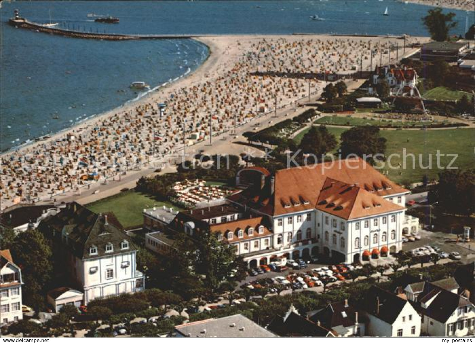 Travemuende Ostseebad Fliegeraufnahme