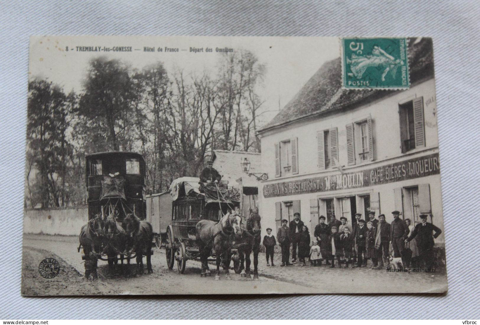 Tremblay les Gonesse, hôtel de France, départ des omnibus, Seine saint Denis 93