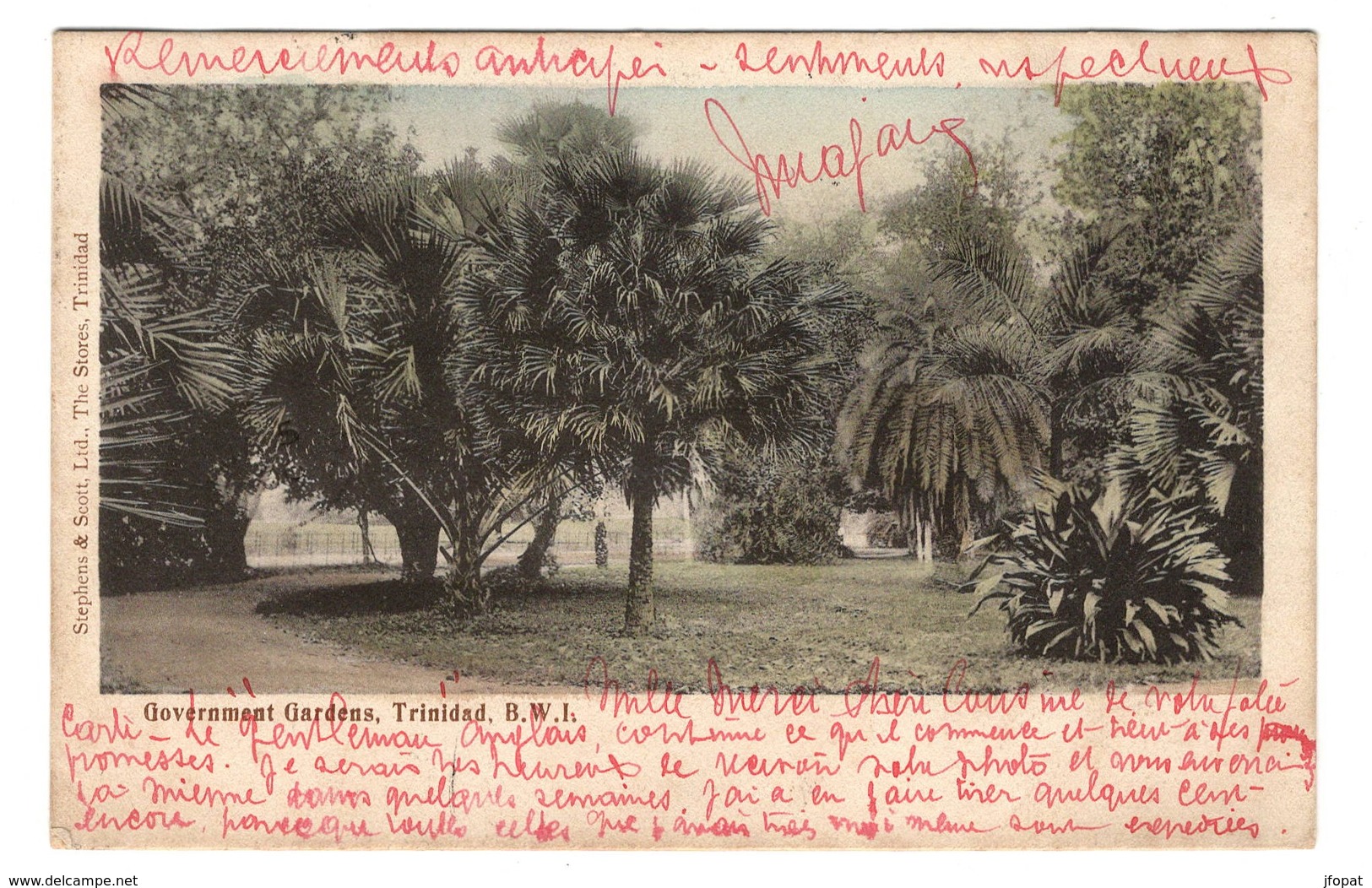 TRINIDAD - TRINIDAD Government Gardens, pionnière