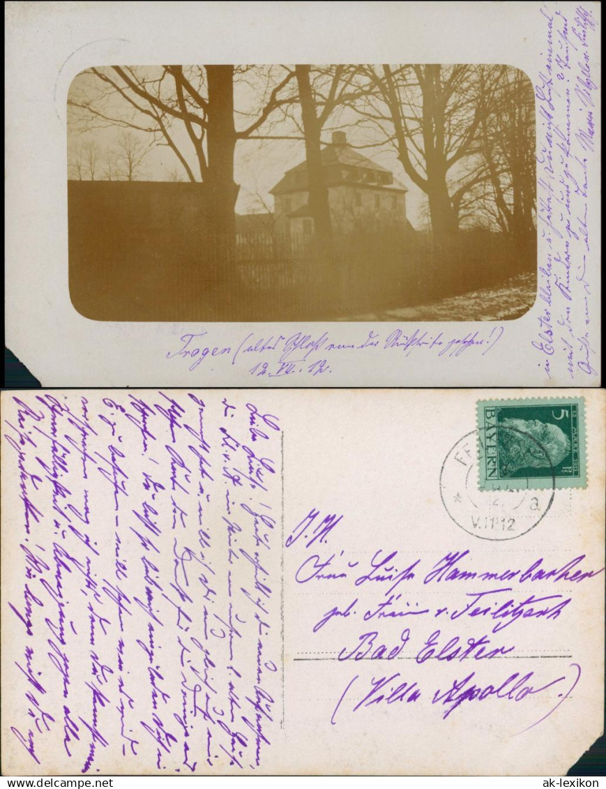 Trogen AR Privatfotokarte - Schloß gel von Bayern 1913 Privatfoto