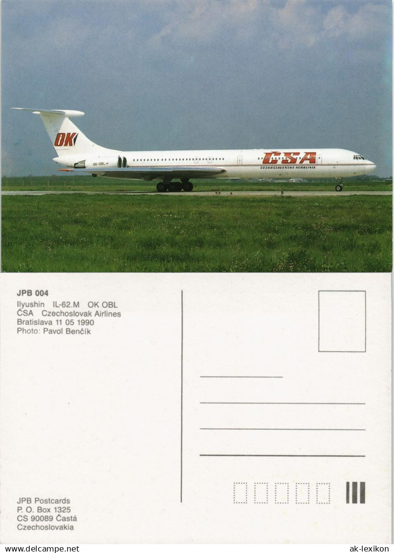 .Tschechien Ilyushin IL-62 ČSA Czechoslovak Airlines Flugwesen Flugzeug 1975