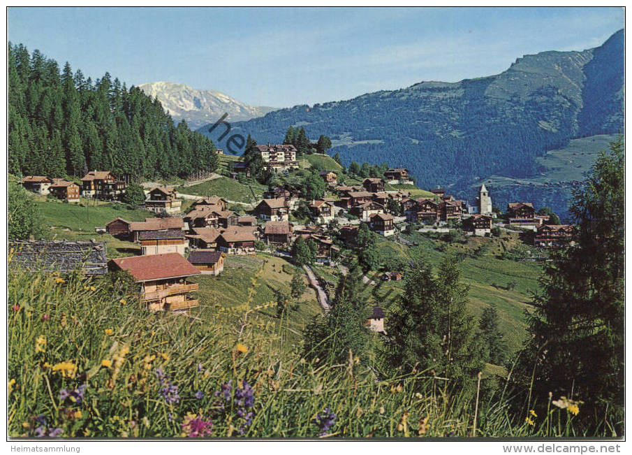 Tschiertschen gegen den Calanda - AK Grossformat - Verlag A. Stocker Tschiertschen