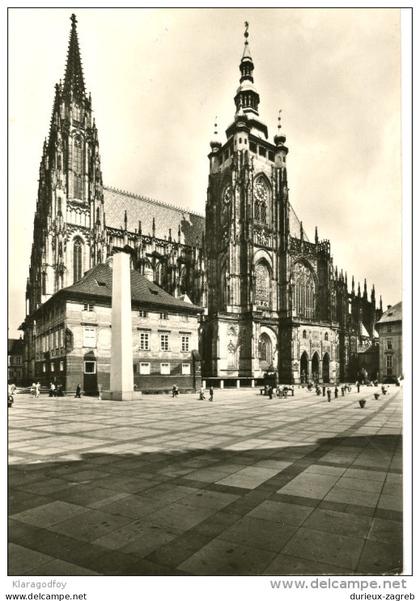 Praha old postcard travelled 1966 to Yugoslavia bb