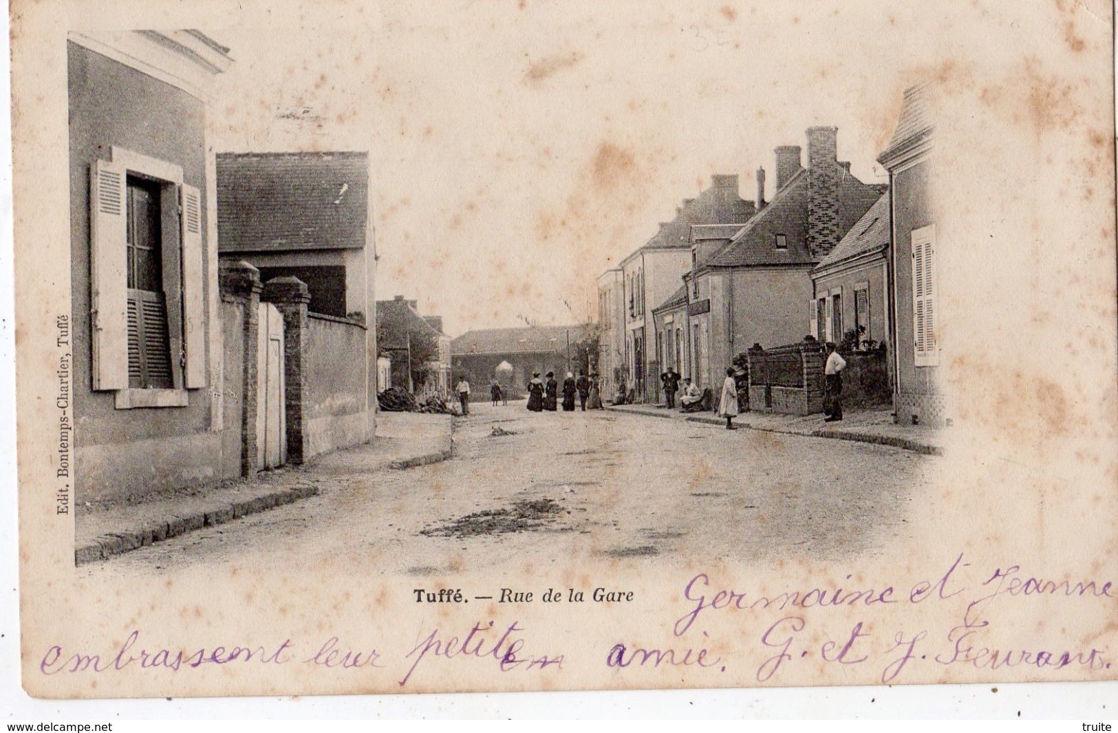 TUFFE RUE DE LA GARE (CARTE PRECURSEUR)