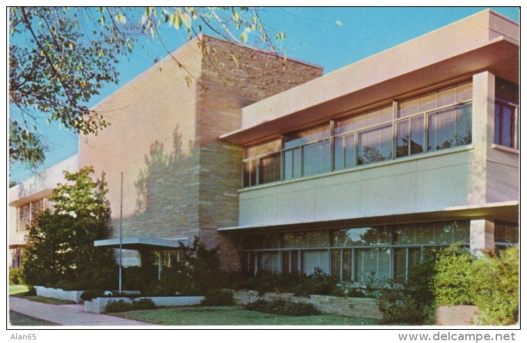 Tulsa OK Oklahoma, Student Activities Building, University of Tulsa, Architecture, c1960s Vintage Postcard