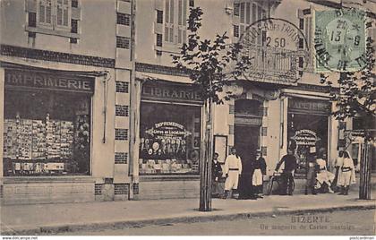 BIZERTE - Imprimerie Librairie Veuve Saint-Paul & Fils - Magasin de Cartes Postales - Ed. Veuve Saint-Paul & Fils