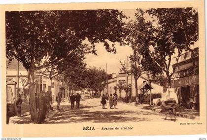 CPA AK TUNISIE BEJA-Avenue de France (268750)