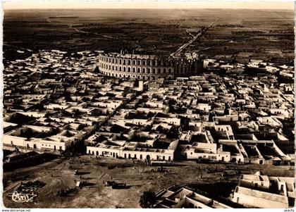 CPM AK TUNISIE EL-DJEM Vue aerienne de la Ville et Colisée construit (258607)