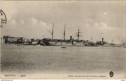 CPA AK TUNISIA BIZERTE Quai (10940)