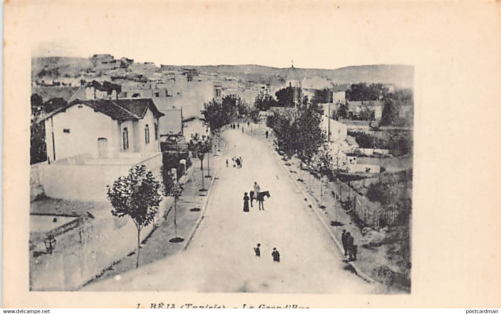 Tunisie - BÉJA - La Grand'Rue - Ed. inconnu