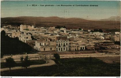 CPA AK TUNISIE BEJA-Vue générale-Les Monopoles Contributions diverses (239175)