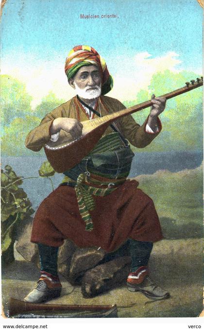 Carte postale ancienne de TURQUIE - Musicien