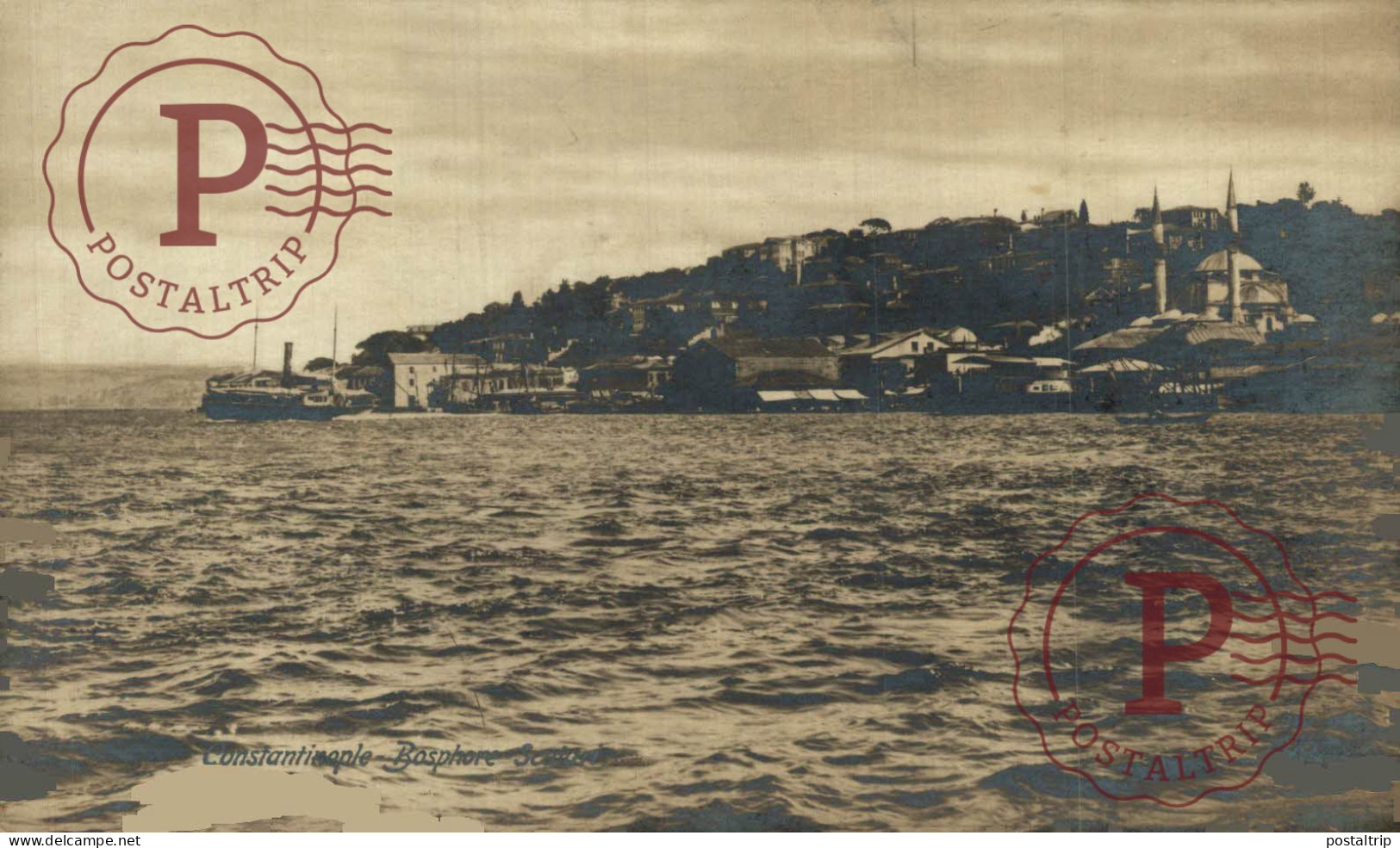 TURQUIA. TURQUIE.  RPPC. CONSTANTINOPLE-BOSPHORE