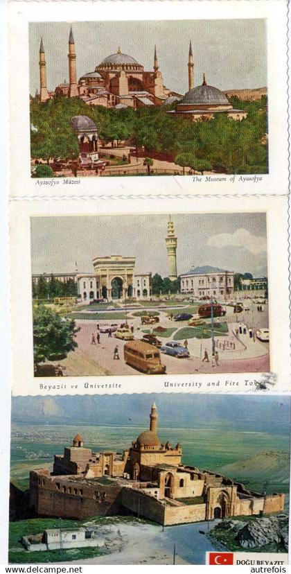 TURQUIE  LOT 3 CARTES  MODERNES