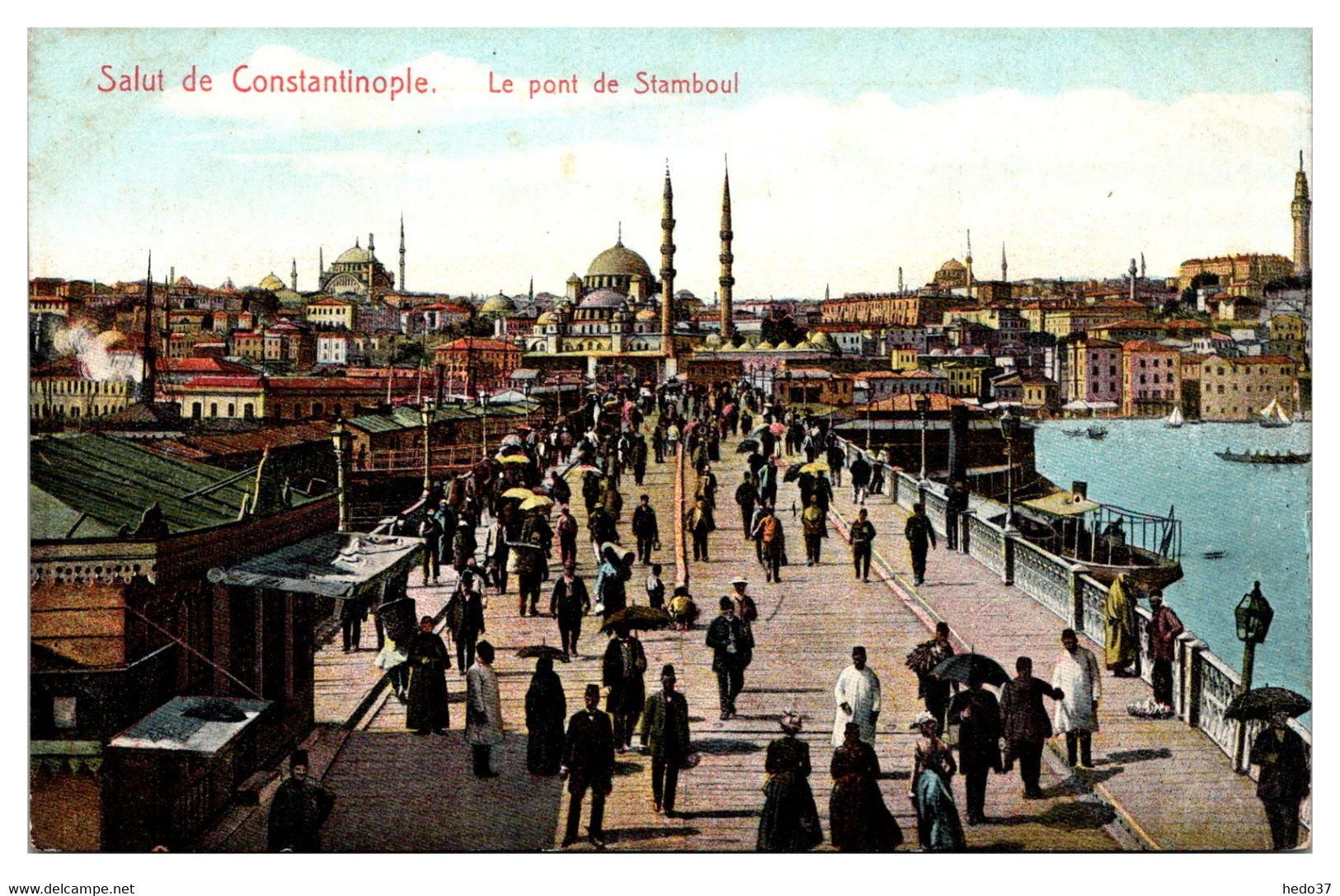 Turquie - Constantinople - Le Pont de Stamboul