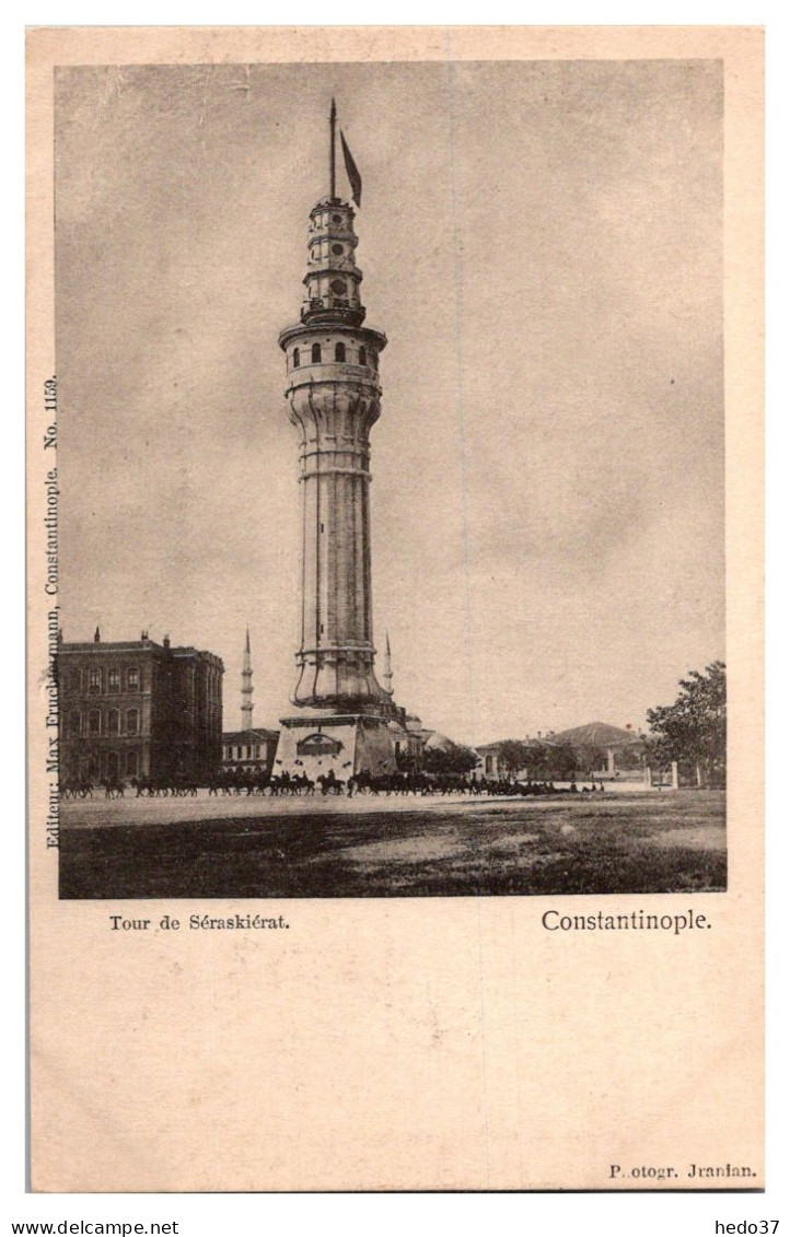 Turquie - Constantinople - Tour de Séraskiérat