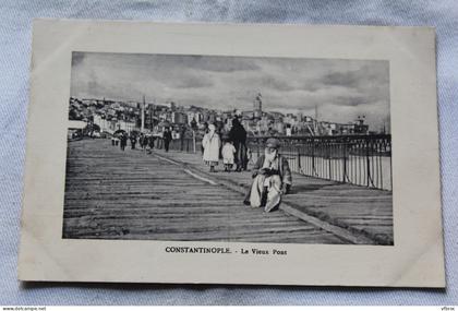 Constantinople, le vieux pont, Turquie