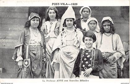 Vanuatu - PORT VILA - La Duchess Anne aux Nouvelles Hébrides - CARNAVAL 1929 - Ed. inconnu