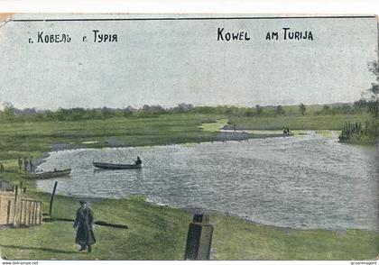 1916 - KOWEL  AM TURIJA    - FELDPOSTKARTE     2 SCANS